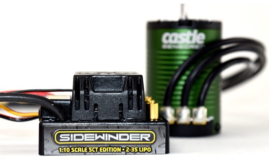 Combo Castle Creations Sidewinder SCT Waterproof cu Motor 3800KV Sensored