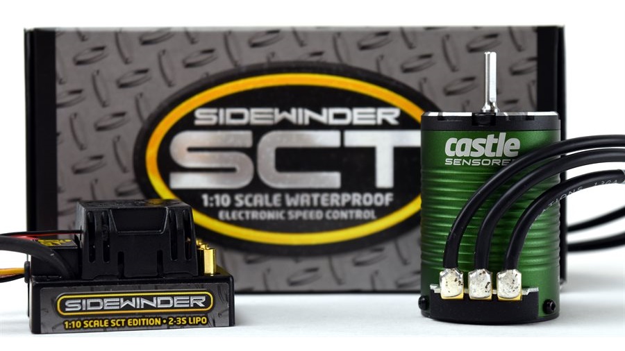 Combo Castle Creations Sidewinder SCT Waterproof cu Motor 3800KV Sensored