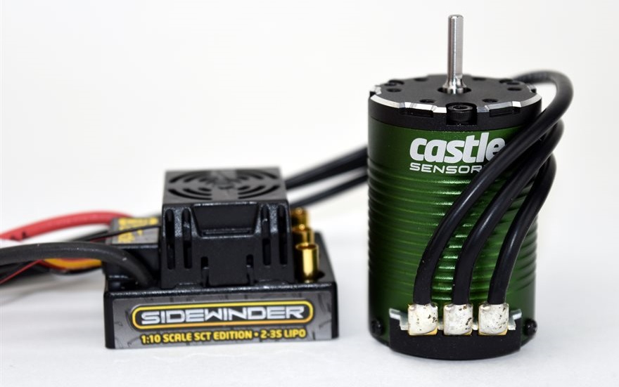 Combo Castle Creations Sidewinder SCT Waterproof cu Motor 3800KV Sensored