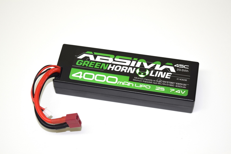 Acumulator LiPo 7.4V-45C 4000mAh Hardcase Absima (T-Plug)