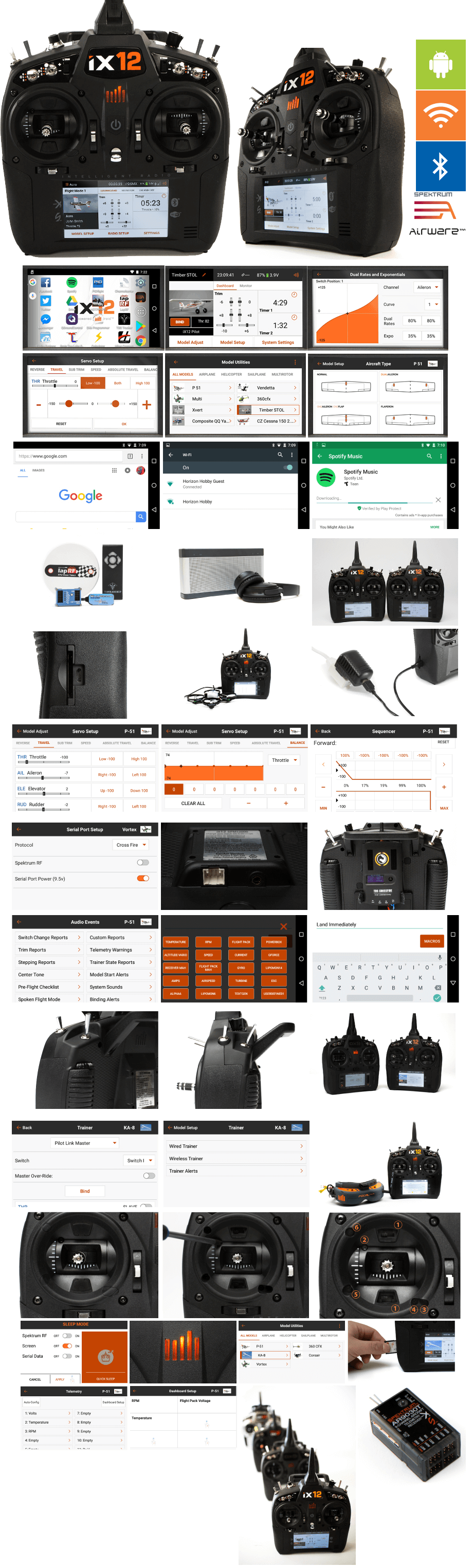 Radiocomanda Spektrum iX12 12 Canale cu Receptor AR9030T