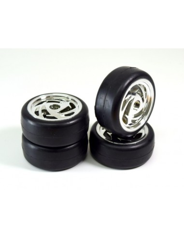 Set roti Onroad "Ronin" Slick negre1:10 (4buc)