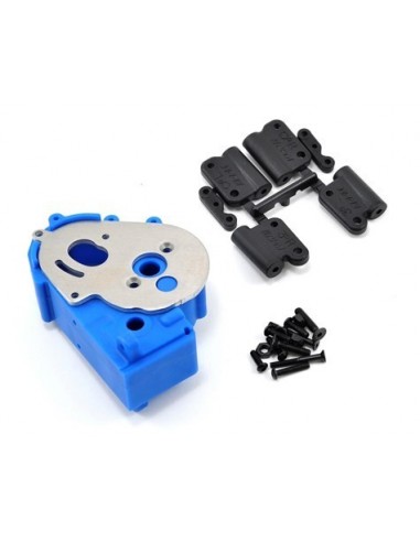 RPM Carcasa Hybrid Gearbox si rear mount pentru Slash/Rustler/Bandit/Stampede (Albastru) 