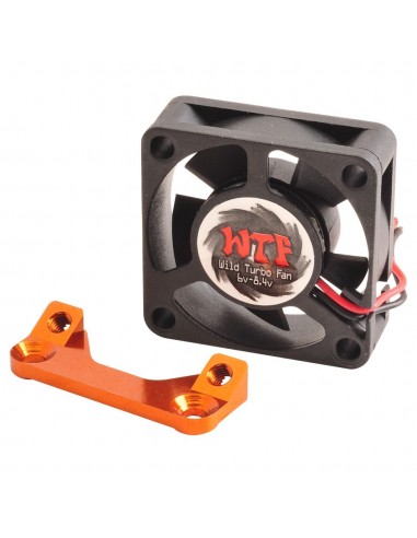 Fan Mount with "WTF" TURBO Fan 30mm portocaliu