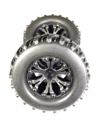 Set roti Monster Truck on-road negre 1:10 (2buc)