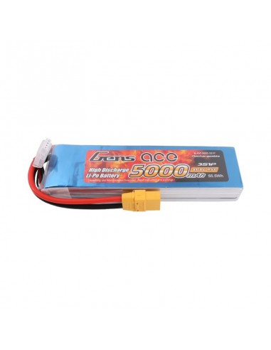 Acumulator Lipo Gens Ace - 5000mAh - 11.1V - 45C - 3S1P cu XT90