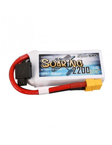 Acumulator Lipo Gens Ace - G-Tech Soaring MINI - 2200mAh - 7.4V - 30C - 2S1P cu XT60