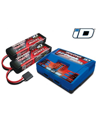 Pachet Incarcator DUAL EZ-Peak Plus si 2x 3S Lipo 5000mAh TRAXXAS (versiune 2022)