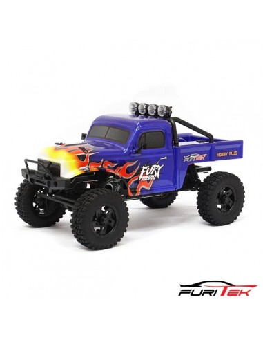 Automodel Furitek FUR-2413 FX118 Fury Wagon RTR Brushless - Scara 1/18 - Crawler (Albastru/Flacari)