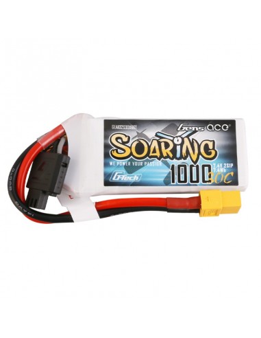 Acumulator Lipo Gens Ace G-Tech Soaring 1000mAh 7.4V 30C 2S1P cu XT60