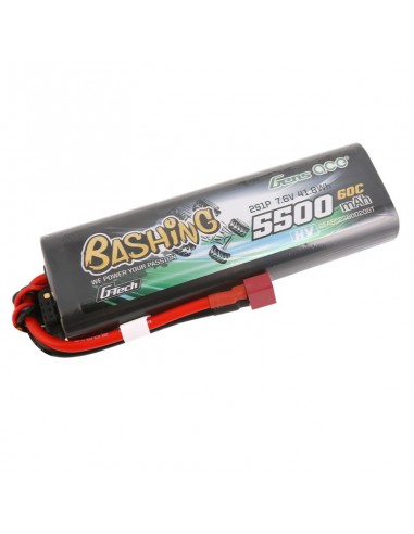 Acumulator Lipo Gens Ace - G-Tech - 5500mAh - 2S - 7.6V - 60C HardCase cu T-plug