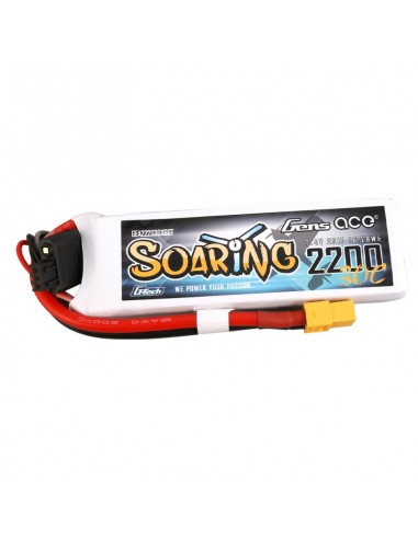 Acumulator Lipo Gens Ace - G-Tech - Soaring - 2200mAh - 7.4V - 30C - 2S1P cu XT60