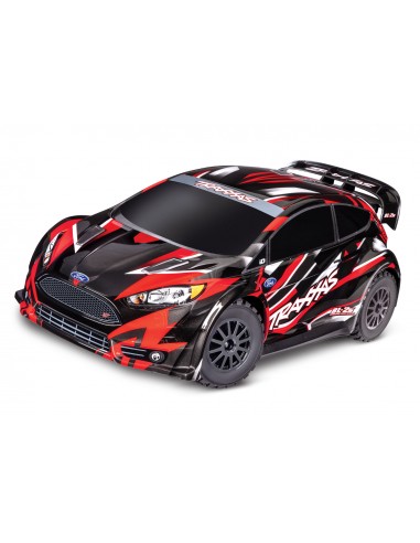 Automodel TRAXXAS Ford Fiesta ST 4x4 BL-2S 1/10 Rally RTR Brushless - Rosu - cu Incarcator rapid si Acumulator Lipo 3000mah