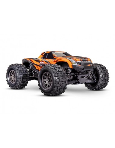Automodel TRAXXAS MINI-MAXX 4WD Orange BL-2S Brushless cu Acumulator Lipo si Incarcator Inclus