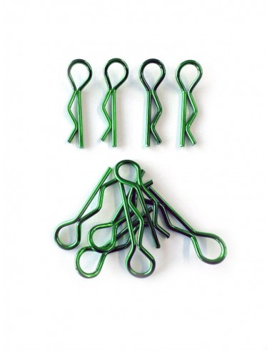 Set Pini Caroserie Verde Metalizat - Scara 1/8 (10 buc)