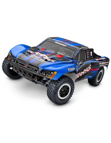 Automodel Traxxas Slash 1/10 2WD Short-Course-Truck RTR BL-2S Brushless - Albastru