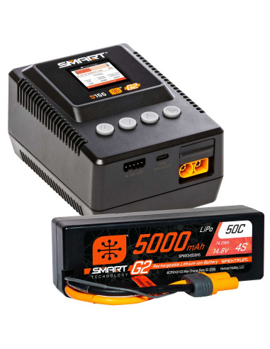 Pachet Incarcator Smart S155 cu Acumulator G2 5000mAh 4S LiPo IC5