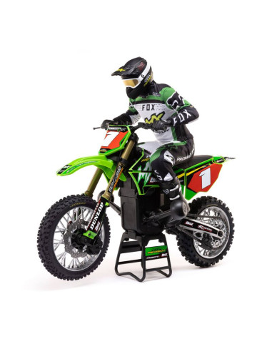 Motocicleta cross 1/4 Promoto-MX Club MX 2S RTR Brushless Motorcycle Verde cu baterie si incarcator