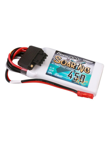 Acumulator Gens ace G-Tech Soaring 450mAh 11.1V 30C 3S1P Lipo Battery Pack cu JST-SYP