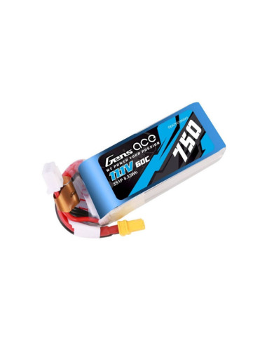 Acumulator GENS ACE 750MAH 11.1V 60C 3S1P LIPO cu XT30