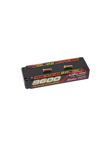 Acumulator Gens ace Redline 2.0 Series 9600mAh 2S 7.6V 140C HardCase HV Lipo