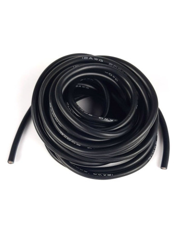 Cablu Siliconic 12AWG 4mm² Negru 5 Metri H-Speed