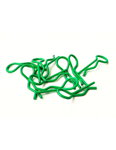 Set pini caroserie 1:10 verde neon 10 buc