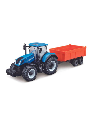 BURAGO - NEW HOLLAND - TRACTOR T7.315 + Remorca - Scara 1/50