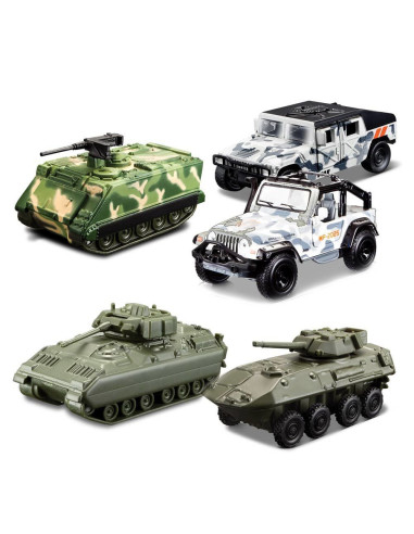 Maisto Diecast 1:43: Masina / Vehicul Militar 4,5in Mini Model metalic