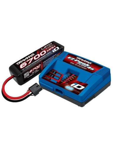 Pachet Incarcator EZ-Peak Plus 4s 8A LiPo 6700mAh 4s 25C TRAXXAS CU iD TRX2981G TRX2890X
