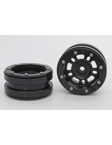 Set Jante Metalice METSAFIL cu Beadlock PT- Distractor Negru/Negru1.9 (2 buc)
