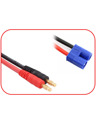Cablu Incarcare de la Bullet 4mm la EC3 30cm - Absima