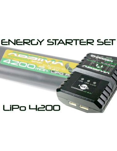 Pachet Acumulator Lipo 4200 mAh cu Incarcator LC-2.0 Absima