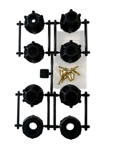 Set de adaptoare hexagonale detașabile 12/14/17 mm pentru roți 1/10 SC