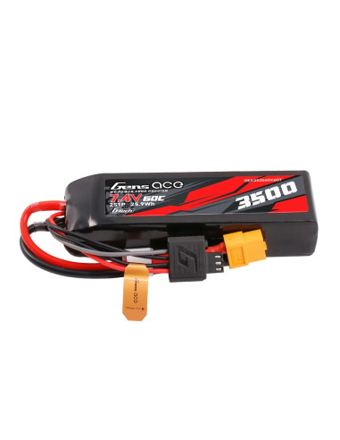 Acumulator Gens ace G-Tech 3500mAh 2S1P 7.4V 60C Lipo Battery cu XT60
