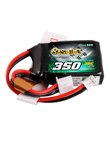 Acumulator Lipo Gens Ace G-Tech 350mAh 7.4V 2S1P 35C cu JST-PHR Axial SCX24/Losi Micro-B