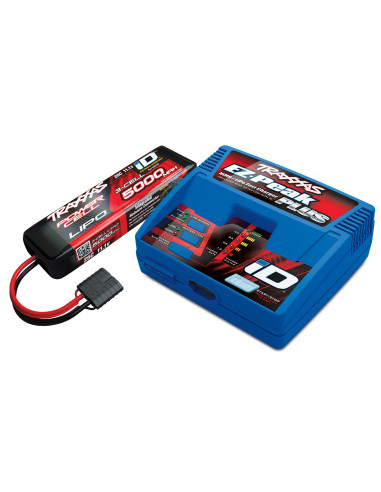 Pachet Incarcator Traxxas EZ-Peak Plus si Acumulator 3S Lipo 5000 25C