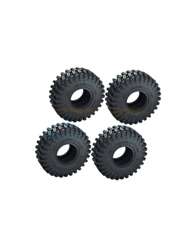 Set Cauciucuri SLVR Grip-Reifen 1.0in 62x20,5mm (4 buc) GPM pentru TRX-4M/ SCX24
