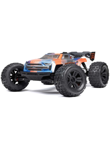 ARRMA 1/8 Kraton v6 6S 4X4 RTR Brushless Stunt Truck - Orange/Albastru