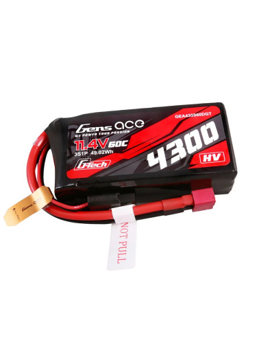 Acumulator Lipo Gens ace G-Tech 4300mAh 3S1P 11.4V 60C cu T-plug