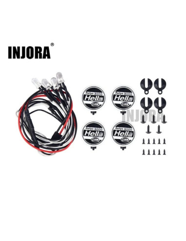 INJORA Set leduri cu capace rotunde 1/10 RC Car