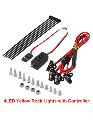 Set lumini Rock Crawling 1:10 cu controller inclus Injora