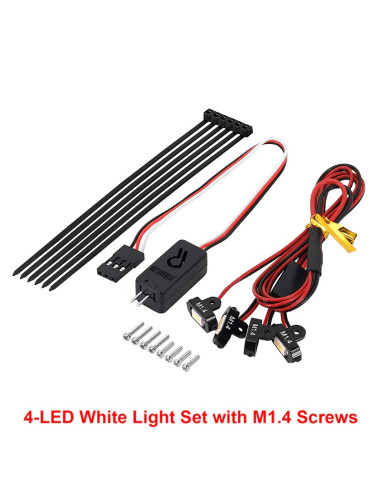 INJORA Rock Lights Kit cu Controller pentru 1/24 (Albe)