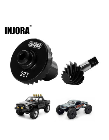 Set pinioane elicoidale din aliaj de oțel INJORA pentru 1/18 HPI Venture18 / HobbyPlus CR18P