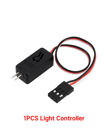 INJORA Comutator lumină CH3 pentru RC – Controller LED On/Off, Breath, Flash