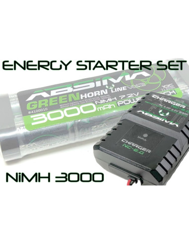 Set incarcator NC 2.0 si acumulator NIMH 3000mah 7.2v