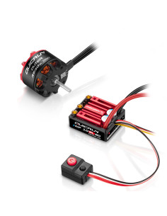 Hobbywing Combo WP10BL80-G2 QuicRun Outer 3530SL 2200 kV ESC si Motor Brushless pentru Crawler 1/10