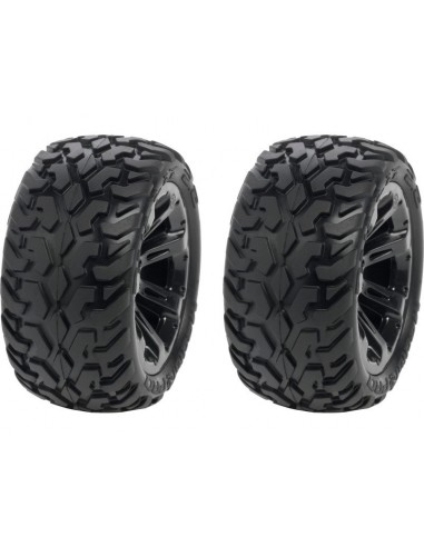 Set cauciucuri Bullit 2.2" pe jante Cyclon Negre (2buc)